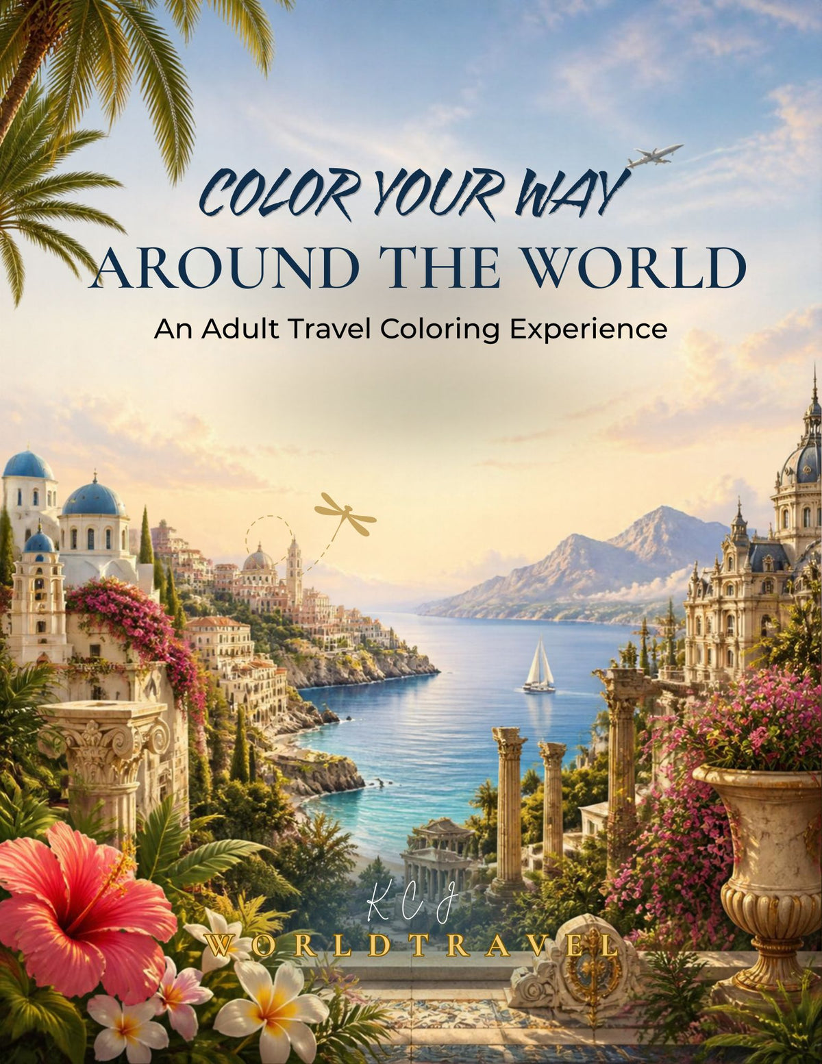 Color Your Way Around the World | Adult Travel Coloring Book