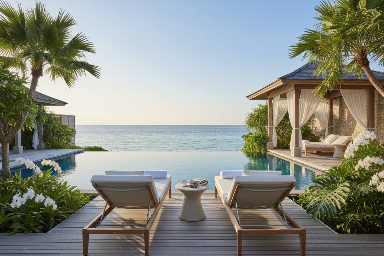 Luxury Tropical Resort Scene