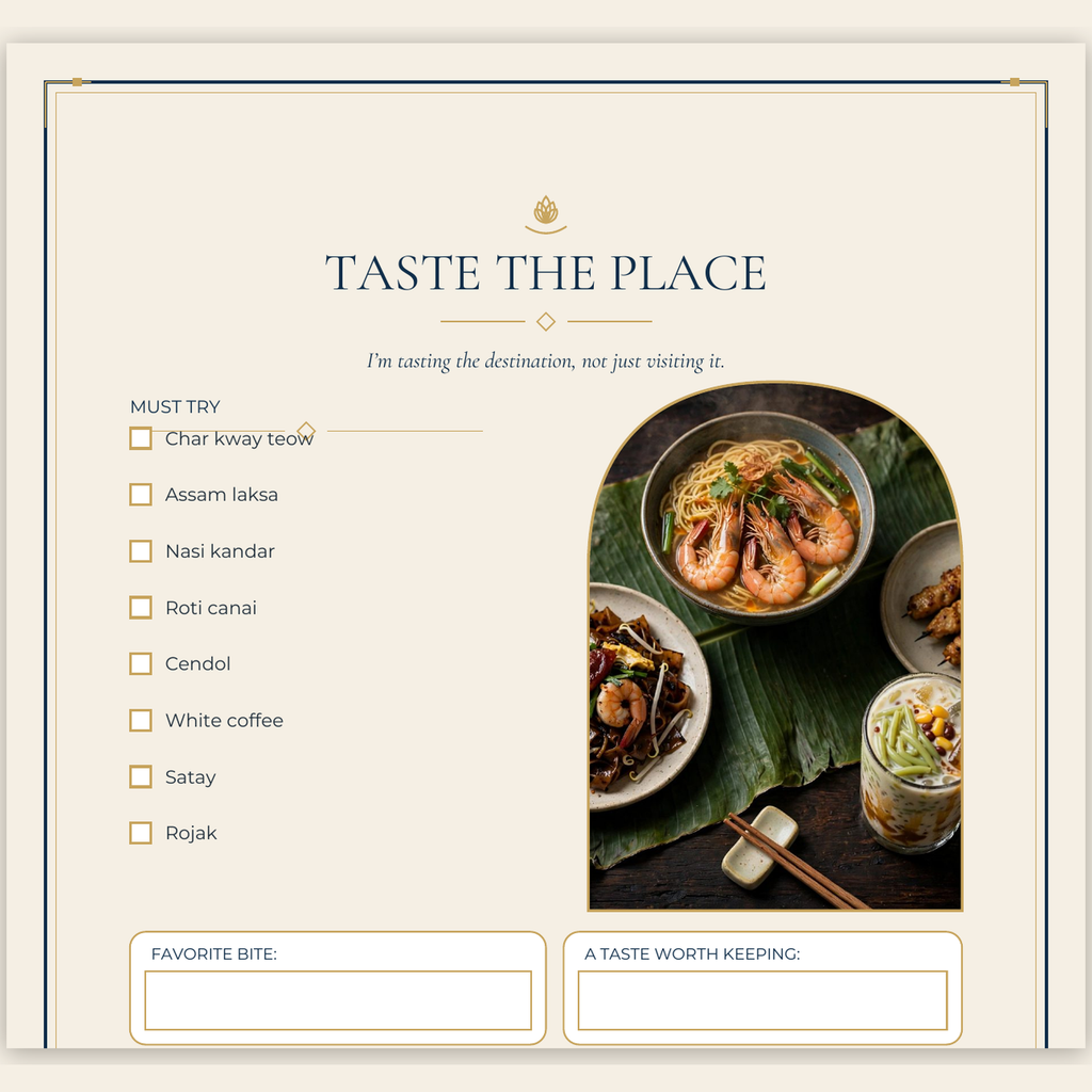 Taste the Place page detail