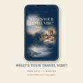 What is Your Travel Vibe? free KCJ World Travel personality quiz phone mockup